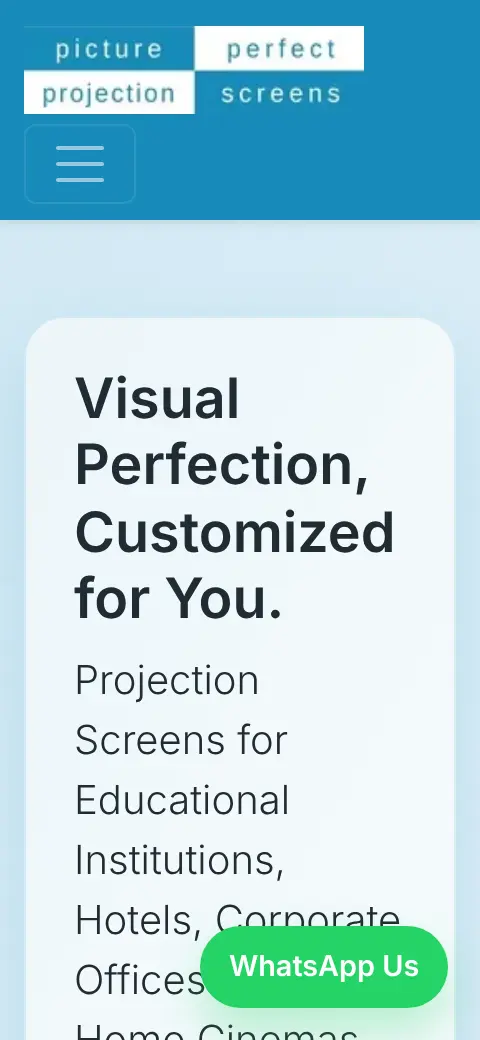 Picture Perfect Screens on a phone