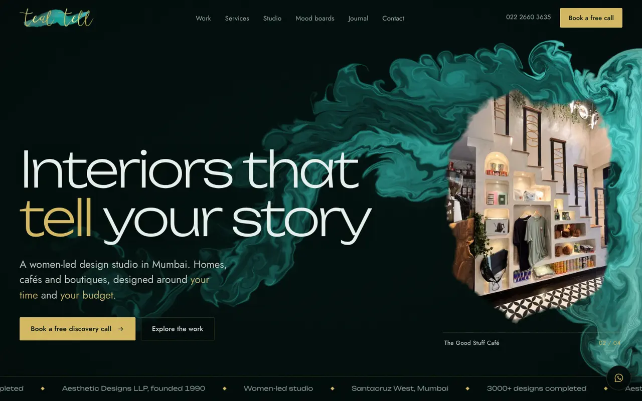 Teal Tell website